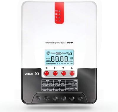 MPPT Zonne Laadregelaar - Solar Controller Batterij - Zonnepanelen Laden - Automatische Batterij Herkenning - 30A 12V/24V - Wit