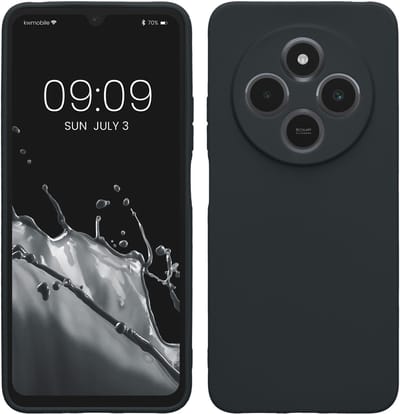 kwmobile telefoonhoesje geschikt voor Xiaomi Redmi 14C / Poco C75 - Hoesje voor smartphone - Precisie camera uitsnede - In bosbesblauw