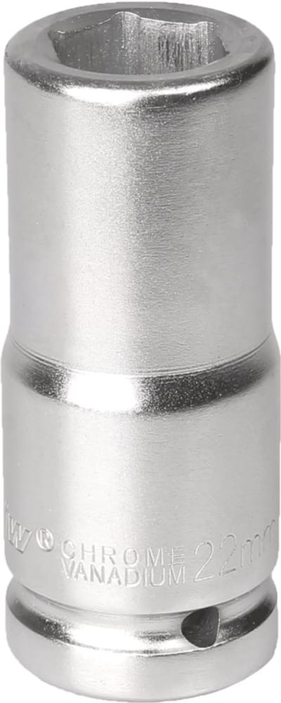 MJW - Dopsleuteldop - 22 mm - 3/4" Aandrijving - Verlengd