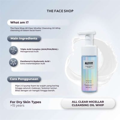 THE FACE SHOP All-Clear Micellair Reinigingsolie 250ml 250ml