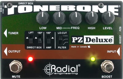 Radial PZ-Deluxe voorversterker voor akoestische instrumenten