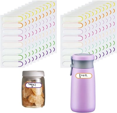 Waterdichte Naamlabels voor Schoolbenodigdheden - 160 Stuks Duurzame Adhesieve Stickers voor Flessen en Organisatie