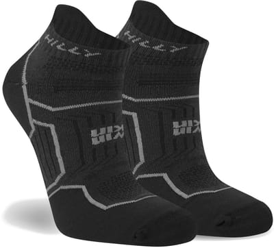Hilly TwinSkin Socklet - Zwart - 35-38