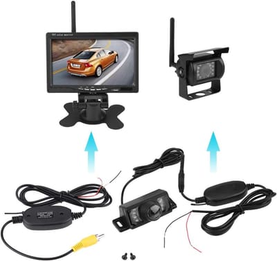 HD-Rückfahrcamera IP67 wasserdicht - Bluetooth-Rückfahrcamera IR-LED-Nacht versie - Auto-Rückfahrcamera + draadloze videosender en ontvanger voor auto's en terreinvoertuigen