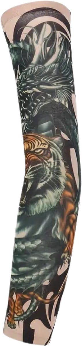 Nivard Tattoo Sleeve - Voor Volwassenen - Mouw - Tatoeage - Arm Warmer - Zonbescherming - UV Beschermend - 1 Paar