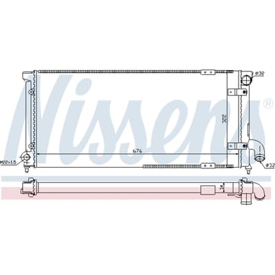 Radiator, motorkoeling NISSENS 63989