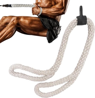 Triceps Touw - Fitness Accessoire - Kracht Training - Drukbalans Functie - 99 cm - Zwart