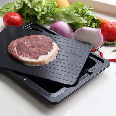 Ontdooien Lade, Aluminium Ontdooi Board Voor Diepvriesproducten, Vlees, Kip (295 x 205 x 2 mm)