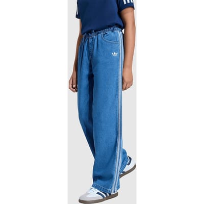 adidas Originals Girls' Denim Jeans Junior - Blauw, Blauw 7-8Y
