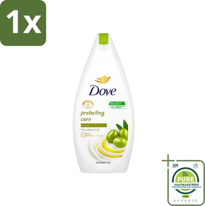 1 x Dove Protecting Care - Douchegel - Olijfolie - Sulfaatvrij - 450 ml - Dove Douchegel - Olijfolie Douchegel - Hydraterende Douchegel - Sulfaatvrije Douchegel - Zachte Douchegel