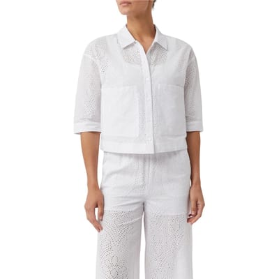 Comma Blouses White Maat: 42 | Blouses Outlet | Dames | Wit