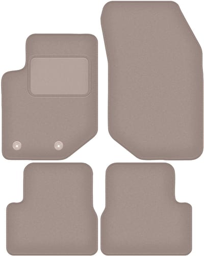 Wielganizator WLG-CARLUX Serie - Auto Vloermatten - Beige - Voor Jeep Avenger 2023 - Esthetisch en Functioneel