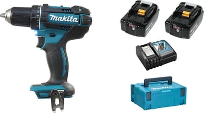 Makita DDF482RMJ 18V Li-Ion accu boor-/schroefmachine set (2x 4.0Ah accu) in Mbox