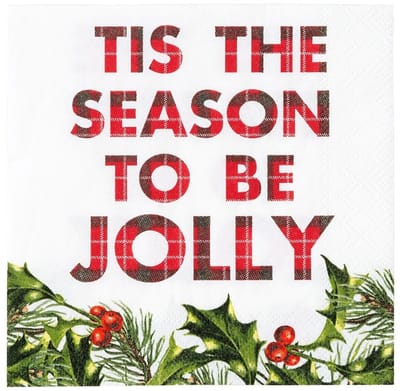 Kerstservetten jolly season - Talking Tables