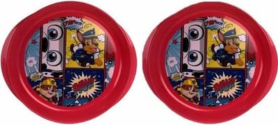 Paw Patrol - 2 Kommen - Serviesset - Kinderservies - Kunststof - Rood