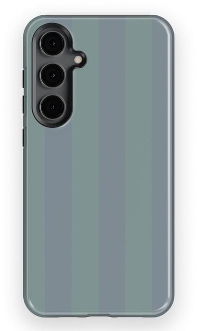 DripCase Gestreept Hoesje Samsung Galaxy S24 Plus | Backcover met Mag | Stripes Motief | Trendy Case Samsung Galaxy S24 Plus met Strepen Blue Mojito