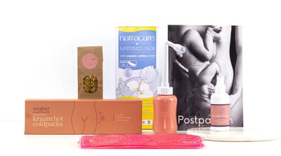 Postpartumbox Essentials - Kraampakket - Minder Pijn Na Je Bevalling - 6 Musthave Producten - Natuurlijk en Duurzaam - 100% Puur - Essentials voor Comfortabele Kraamtijd