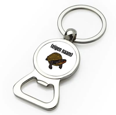 Akyol - schildpad met eigen naam flesopener - Schildpad - schildpad liefhebbers - iemand die houdt van schildpadden - verjaardag - cadeau - kado - geschenk - 9 bij 3 cm