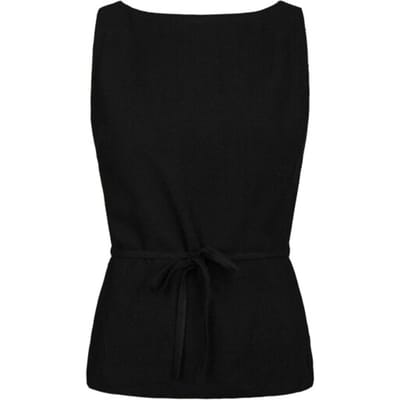 Neo Noir nassa linen top 165623 100 black