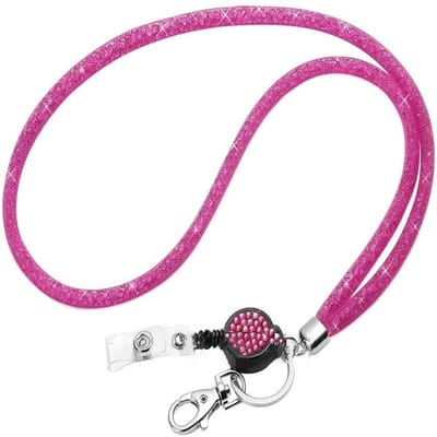 Badgehouder Intrekbaar Lanyard Id Lanyard Naamplaatje Kaart Badgehouder Haspels Ketting Clips Hangkoord Sleutelhanger Ketting
