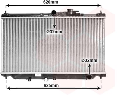 Van Wezel - RADIATOR VOOR HONDA ACCORD 1989-1994 19010PT1003