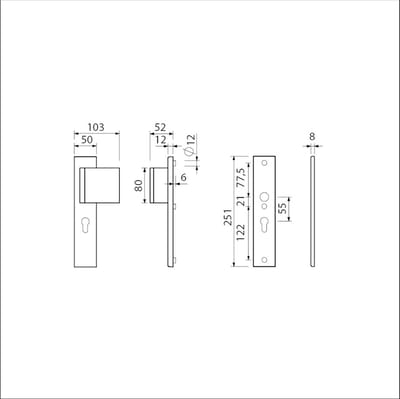 Ami Deurbeslag Pc 55