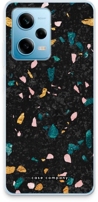 Case Company® - Hoesje geschikt voor Xiaomi Redmi Note 12 Pro 5G hoesje - Terrazzo N°10 - Soft Cover Telefoonhoesje - Bescherming aan alle Kanten en Schermrand