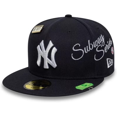 New Era MLB New York Yankees Subway Series 59fifty Pet Blauw