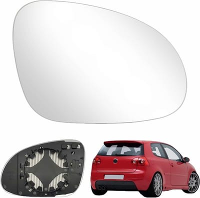 SnelShoppen - Spiegelglas vervanging voor Volkswagen Magotan, Jetta V, Golf MK5 - Buitenspiegel links - Instelbare achteruitrijglasspiegel voor passag
