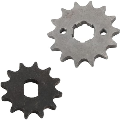 Pignon 428 14T 20MM Pignon 12T 12 X 17mm Kit de Pignons Haute Performance Durable pour Scooters 50cc 70cc 90cc 110cc Bicyclettes gray