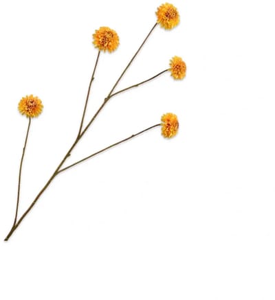 Kunstbloem Dahlia Geel - 90 cm