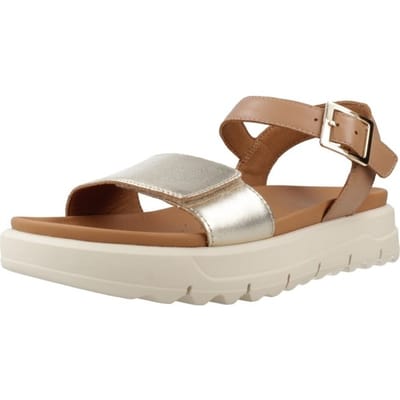 GEOX XAND 2.1S DAMES Sandalen - LICHT GOUD/BEIGE - Maat 36