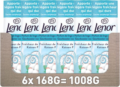 Lenor Light Geurbooster Katoen Fris - 6 x 168 gram - Wasparfum