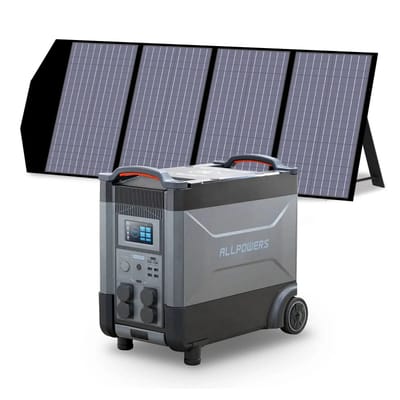 ALLPOWERS Zonnegeneratorset 4000W (R4000 + SP029 140W zonnepaneel) - R4000+SP029 140W zonnepaneel