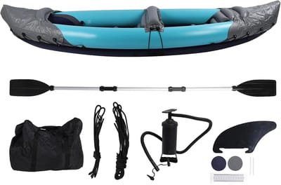 Opvouwbare Kajak - Kano Boot - Waterpret - Draagbare Zonbescherming - Voor 2 Personen