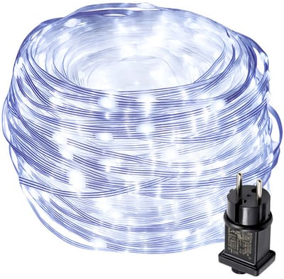 MUPOO Lichtsnoer Binnen en Buiten - 300 LED -30 meter - Met Stekker - Wit - 8 modi - Geheugenfunctie - Lichtslinger - Kerstverlichting- Fairy Lights - IP67 Waterdicht - Decoratie voor kerst - Tuinverlichting