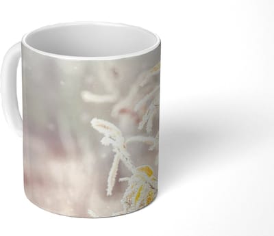Mok - Koffiemok - Winter - Takken - Sneeuw - Natuur - Mokken - 350 ML - Beker - Koffiemokken - Theemok