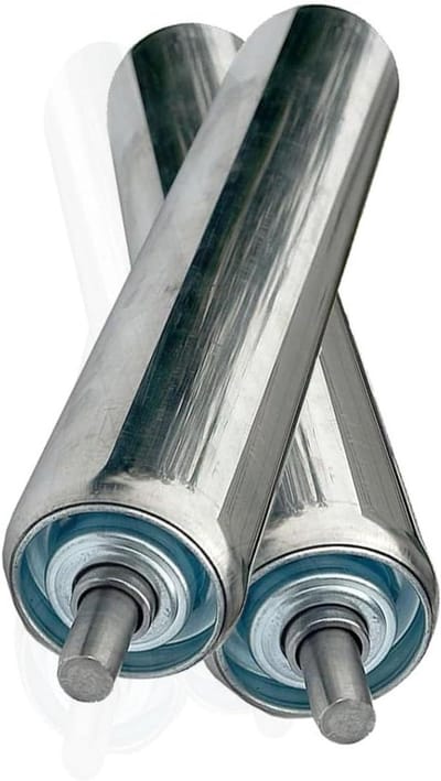 Stalen Roller Set - Transportrollen - Materiaal Verplaatsen - Industriële Kwaliteit - Set van 2 - Zilver
