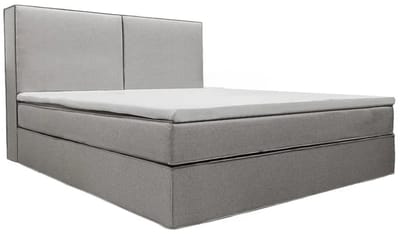 Boxspring Detroit - Chenillestof - Incl. Opbergruimte - Grijs