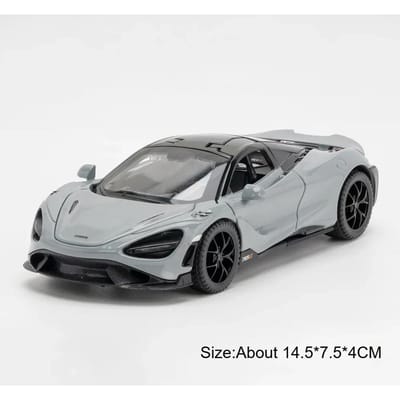 1:Échelle 32 720S 765Lt Modèle de Voiture Jouet Tirer en Arrière Soulever Aile Arrière Véhicule Modèles Moulés Sous Pression en Métal Simulation Supercar Cadeaux Pour Adultes gray