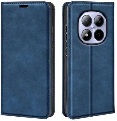 MobyDefend Hoesje - Geschikt voor Xiaomi Redmi Note 15 Pro 4G - Luxe Wallet Bookcase (Magnetische Sluiting) - Blauw