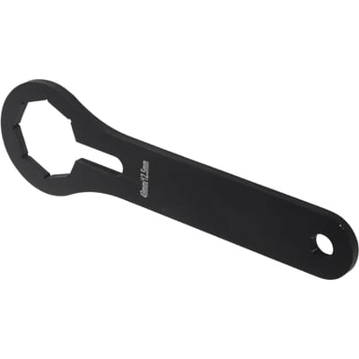 Clé de bouchon de fourche 49 mm Poignée robuste et confortable Portable Clé de réparation de bouchon de fourche avant Pour CRF450R black
