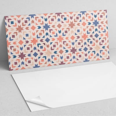 Coloray Wandpanelen Zelfklevend - Geometrische patronen in harmonie PVC Wandpaneel - 100 cm x 50 cm - Beige Wandbekleding Zelfklevend - 1 stuk - Mozaïeken Wandpanelen Zelfklevend - Wandpaneel Keuken - Wandpanelen Badkamer