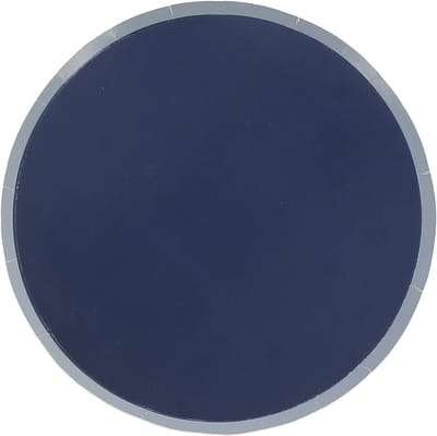 ARTYFETES - 6 Kleine Tweekleurige Kartonnen Borden Marineblauw en Stormblauw 18cm voor Feest