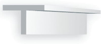 Evergreen Modelbouwdecoratie - 766 T Profiel 3,6mmX35cm Styreen