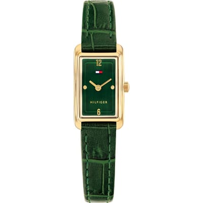 Tommy Hilfiger Madison 1782850 Horloge - Leer - Groen - Ø 19 mm