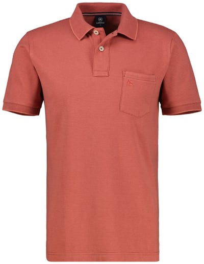 Lerros - Heren Polo - 25332061 - 331 Earth Red
