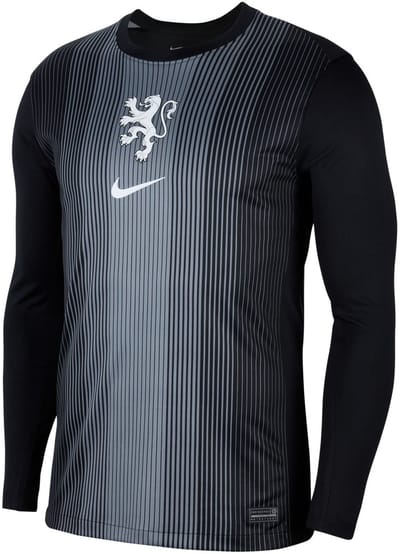 Nike Nederland Keepersshirt Lange Mouwen OranjeLeeuwinnen 2025-2027 Heren Zwart - Keepersshirt - Maat XXL - Black / Zwart - Lange Mouwen - Voetbal