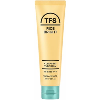 THE FACE SHOP Baume Nettoyant à l'Eau de Riz Bright 60ml Démaquillant Coréen en Baume beige