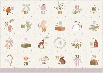 Prachtig! - Sluitsticker - Sluitzegel – Advent Kalender - A4 vel - Genummerd – Aftellen - Adventstickers - Winter – Sneeuw - Kerst - Merry Christmas – Feestdagen – Sinterklaas | Envelop - Cadeau – Cadeauzakje | Leuk verpakken | DH Collection
